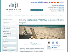 Tablet Screenshot of jennetteproperties.com